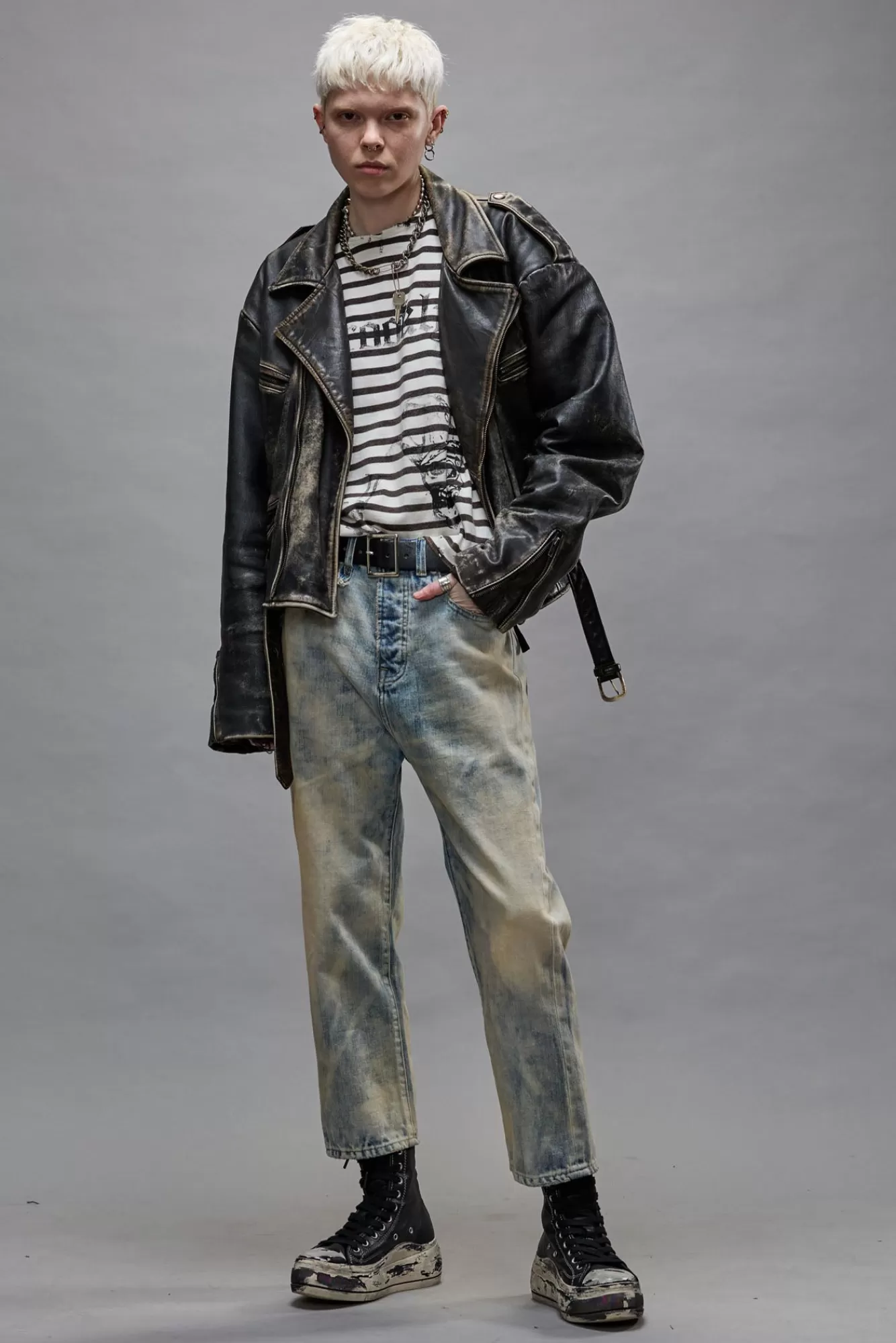 Drop<R13 TAILORED DROP - VINTAGE ASH BLUE